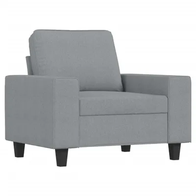 Produktbild von vidaXL Sessel Hellgrau 60 cm Stoff