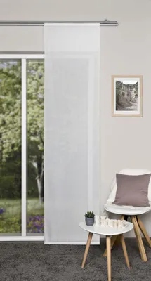 Produktbild von Home Wohnideen Leinenvoile Uni 084239-1007 H x B 245 x 60 cm Wollweiss