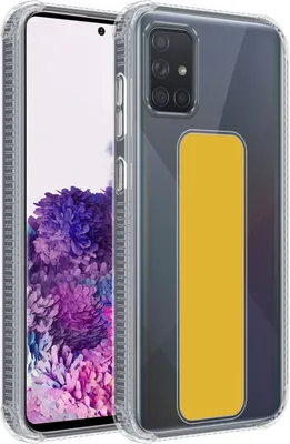 Produktbild von Cadorabo Schutzhülle für Samsung Galaxy A71 4G Hülle in Gelb Etui TPU Silikon Case Cover Standfunktion