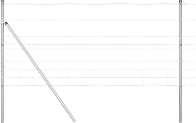 Obrázek produktu pro vidaXL Pozinkovaný plotový sloupek 50 x 1 m ocelový