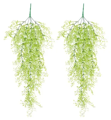 Image de Inovra - Paniers suspendus pour fleurs artificielles - Lot de 2 plantes décoratives pour intérieur
