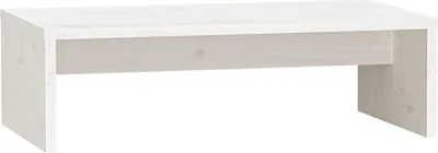 Produktbild von vidaXL Monitorständer Weiß 50x27x15 cm Massivholz Kiefer