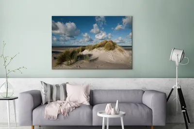 Obrázek produktu pro OneMillionCanvasses® - Obraz na plátně - 140x90 cm, Pohled na krajinu Schiermonnikoog, Nástěnné umění tisk nástěnné dekorace - Fotografie na plátně - Obraz na dřevěném rámu