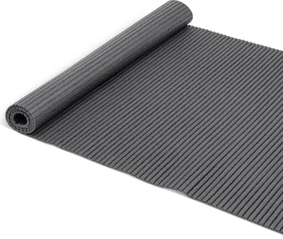 Produktbild von Badematte Anti-Rutsch-Matte Weichschaummatte Uni Badvorleger grau Breite 65 cm Länge 280 cm