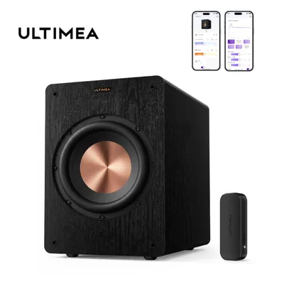 Produktbild von ULTIMEA SUB-10 Aktiv-Subwoofer 10 Zoll, 550 W Peak, 20 Hz Tiefbass, kabelloser Adapter, App-Steuerung, Phase 0–180°
