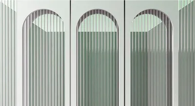 Produktbild von Tadessi Fototapete | Modern | 5.00 m x 2.70 m | Grün | Grau | Wandbild | Digitaldruck