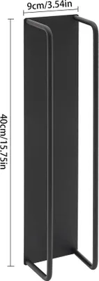 Produktbild von Handtuchhalter für Badezimmer, Rostfreier Stahl, Schwarz, 40x9cm