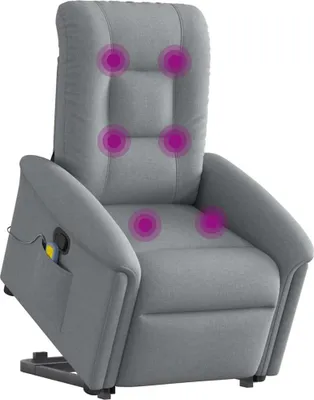 Zdjęcie produktu dla VidaXL 3303264, Tkanina, Szary, Pianka, 110 kg, 770 mm, 915 mm