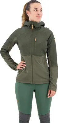 Produktbild von Fjällräven Abisko Trail Kapuzenfleece Grün M Damen Grün M