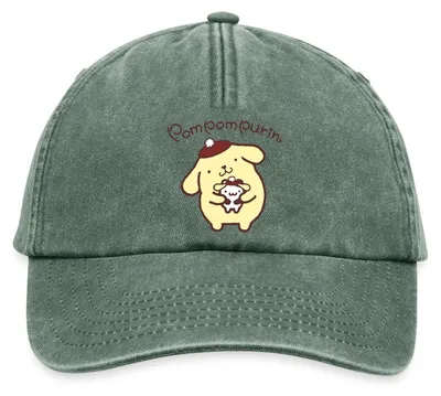 Produktbild von Spreadshirt Pompompurin & Muffin Verkleidet Vintage Cap, One size, Vintage Flaschengrün