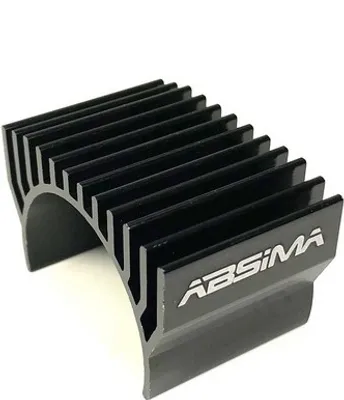Zdjęcie produktu dla Aluminiowy radiator w kolorze czarnym do silników 1:10