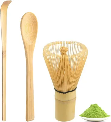 Produktbild von Matcha Set, Matcha Besen, Bambusbesen Matcha, Matcha-Schneebesen 3er-Set, fš¹r Die Teezeremonie, Das Getr?nk