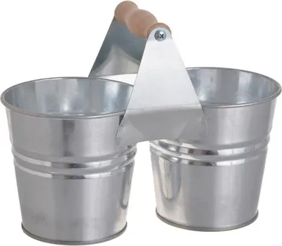 Zdjęcie produktu dla podwójna metalowa osłonka z rączką 21,5 x 11 x 17cm  225CAN21-137