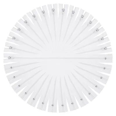 Image de Fermetures éclair de rechange - Séparables - 15 pièces - 30 cm - Blanc