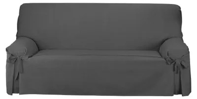 3-Sitzer Sitzbezug Anthrazit – waschbar, 70% Baumwolle, 30% Polyester