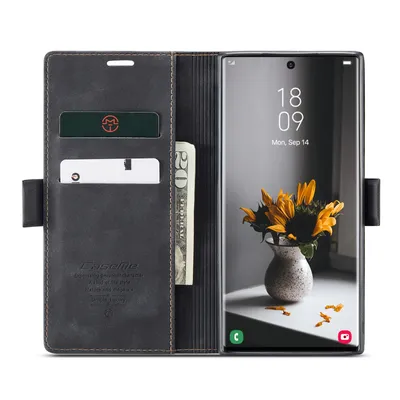 Produktbild von Handy Hülle für Samsung Galaxy S22 Ultra Klapphülle Case Cover Handy Tasche Etui - Schwarz