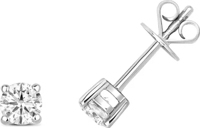 Produktbild von 9 Karat (375) Weißgold Damen - Diamant Paar Ohrstecker Brillant-Schliff 0.50 Karat H - I1 - 4mm*4mm; TRS27589KW