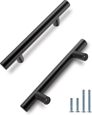 Produktbild von Famanu Möbelgriffe 15 Stück 128 mm - Edelstahl Schwarz