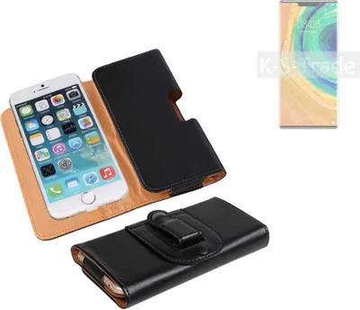 Produktbild von K-S-Trade Schützhülle Handyhülle kompatibel mit Huawei Mate 30 Pro 5G Holster Gürtel Tasche Schutzhülle Handy-Tasche Smartphone Case Seitentasche