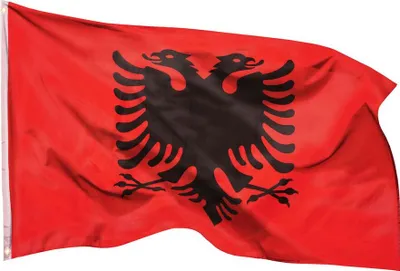 Produktbild von PHENO FLAGS Albanien Flagge 90 x 150 cm Albanische Fahne 2 Metallösen