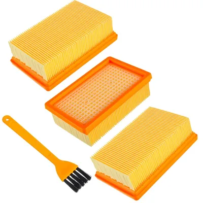 3 Faltenfilter für Kärcher WD4, WD5, WD6, MV4, MV5, MV6