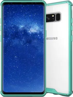 Produktbild von Handy Tasche für Samsung Galaxy Note 8 Case Schutz Hülle Cover Transparent Grün