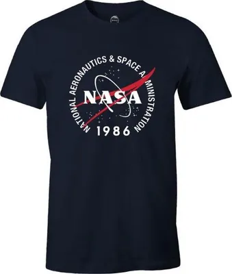 Immagine prodotto di NASA - Maglietta da uomo "1986" CD1446 (XL) (nero)