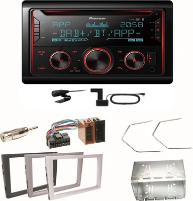 Produktbild von Pioneer FH-S820DAB DAB+ Bluetooth Einbauset für Opel Vectra C Signum Corsa Combo