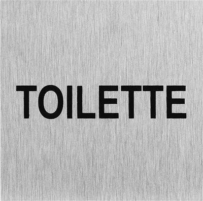 Obrázek produktu pro Hliníková cedule na dveře "Toaleta" 60x60mm