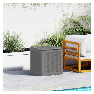 Produktbild von Garten Aufbewahrungsbox Hellgrau 55x53x57cm PP