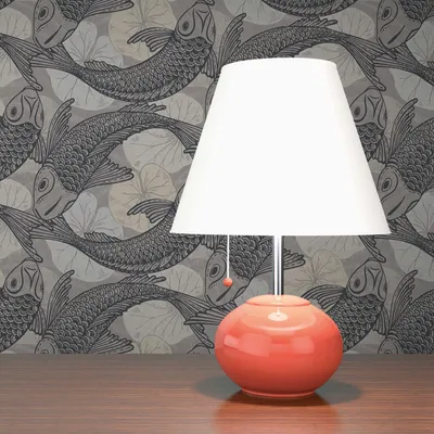 Produktbild von TADESSI Tapete Tiere Guiseppina M1-No.1593 Vliestapete Schwarz Weiß Fische Wohnzimmer Schlafzimmer Küche