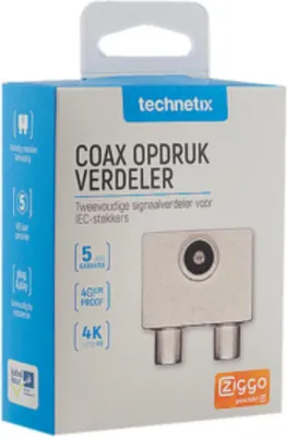 Produktbild von Technetix 2-Weg Tv Splitter Ptsx02