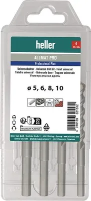 Produktbild von Universalbohrer-Satz ALLMAT PRO 4-teilig 5/6/8/10 mm Dreikantschaft