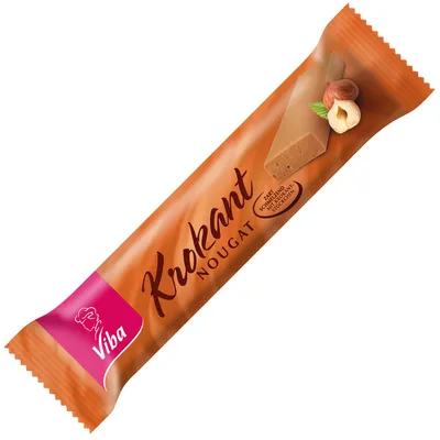Produktbild von Viba Nougat Krokant Riegel 75g