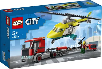 Zdjęcie produktu dla LEGO City Laweta helikoptera ratunkowego, Zestaw do budowania, 5 lat(a), Plastik, 215 szt., 530 g