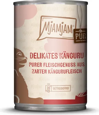 Produktbild von MjAMjAM 11143, Adult, jede Rasse, Känguru, 400 g, Getreidefrei, Ohne künstliche Farbstoffe