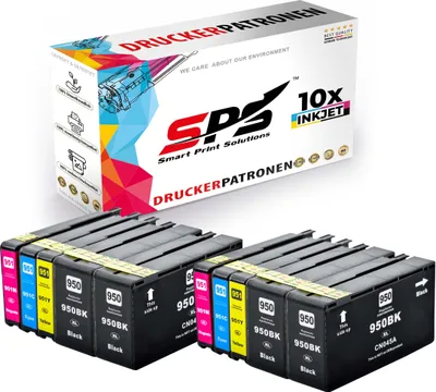 Produktbild von 10x Tinten HP 950XL 951XL Multipack kompatibel für HP Officejet Pro 8100 e-AIO