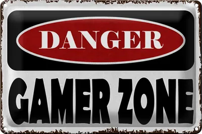 Produktbild von Blechschild Spruch 18x12cm danger Gamer Zone