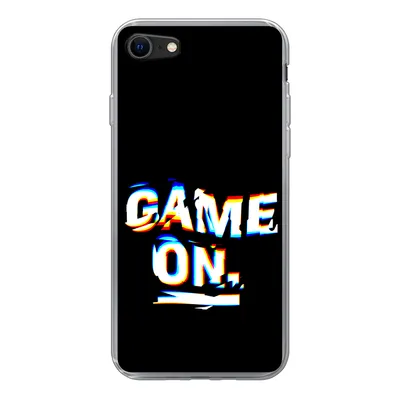 Produktbild von MuchoWow® Handyhülle Schutzhülle Hülle für iPhone 7 Spiele - Spiel - Zitat Silikon Softcase Handy Hülle - Kartenhalter
