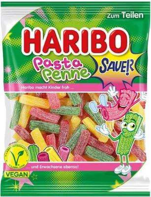 Produktbild von Haribo Pasta Penne sauer vegan 160g
