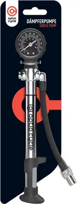 Produktbild von Dämpferpumpe MTB, für Mountainbike, Federgabel und Dämpfer, mit Manometer, für Presta und Schrader