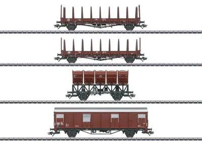 Zdjęcie produktu dla Märklin 46662 H0 Zestaw 4 wagonów towarowych DB (46662)