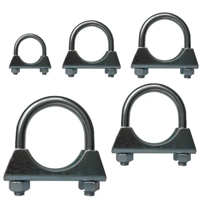 Produktbild von 10 AUPROTEC Bügelschellen M8 Rohrschellen Ø 45 mm Auspuffschellen Klemmschellen