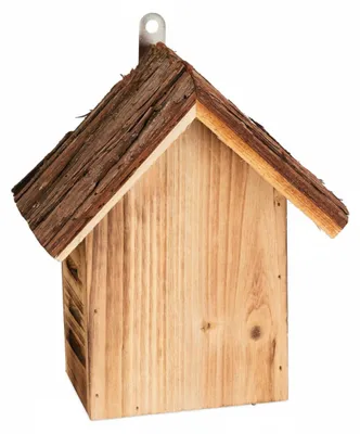 Image de Relaxdays Maison pour coccinelles, en bois, H x l x P : 23 x 19 x 12,5 cm, à suspendre, jardin, hôtel à insectes pour coccinelles, couleur naturelle