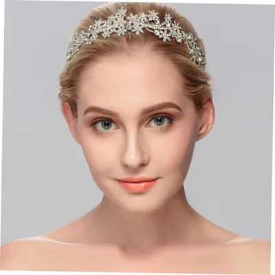 Produktbild von 2 Stück Stirnbänder als Haarschmuck, Haarhalter und Haarteil für Damen, Prinzessinnen-Kopfbedeckung aus Legierung