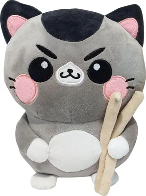 Obrázok produktu pre Śmieszna Pluszowa Figurka Kota z Pałeczkami 25 cm - Licencjonowany Produkt od Ma