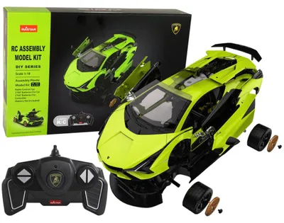 Produktbild von R/C 1:18 Lamborghini Sian FKP 37 Rastar Baukasten mit Bausteinen