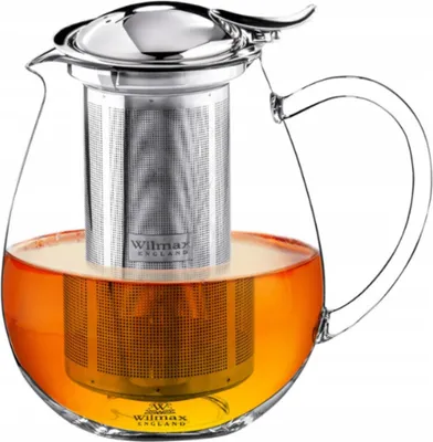 Zdjęcie produktu dla Czajniczek Wilmax ze szkła żaroodpornego 1300 ml z filtrem ze stali nierdzewnej WL-888803/A