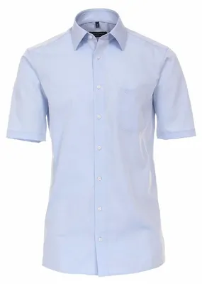 Produktbild von CASAMODA Herren Businesshemd Kurzarm Kent Comfort-Fit Hellblau 51