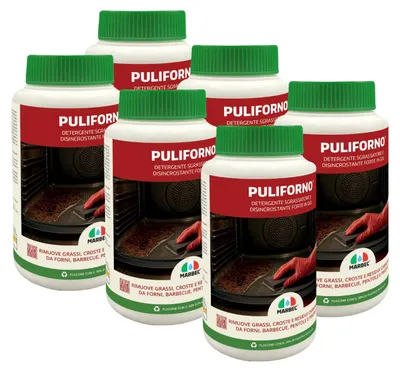 Immagine prodotto di PULIFORNO® - Detergente gel disincrostante per forni e barbecue, azione profonda su incrostazioni ostinate  - 1KGx6Pz